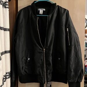 L - Say What? - Black Bomber Jacket